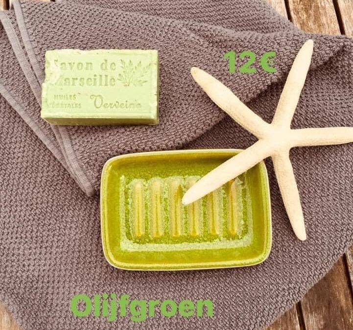 Zeepbakje olijfgroen